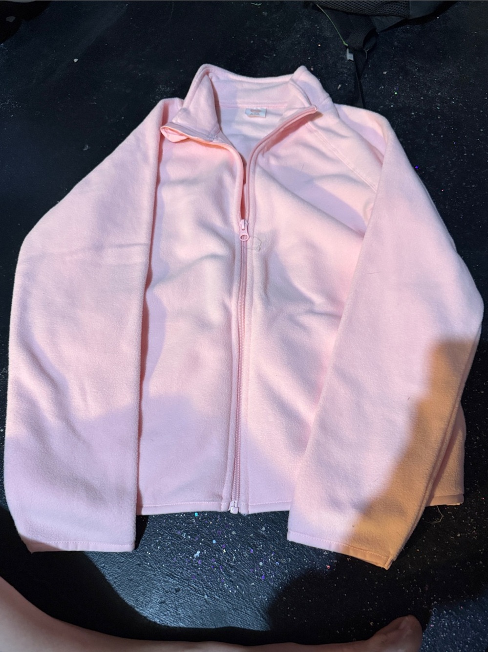 Light Pink Full-Zip Fleece Jacket